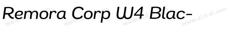 Remora Corp W4 Blac字体转换